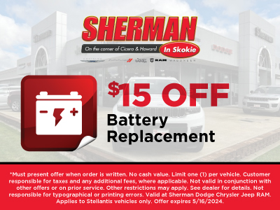 $15 Off Battery Replacement